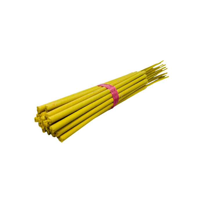 11" Fat Yellow Unscented Incense Sticks — Case (3000 pcs) - World of Aromas