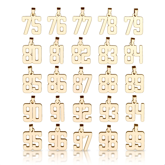 18k Gold Number Chain