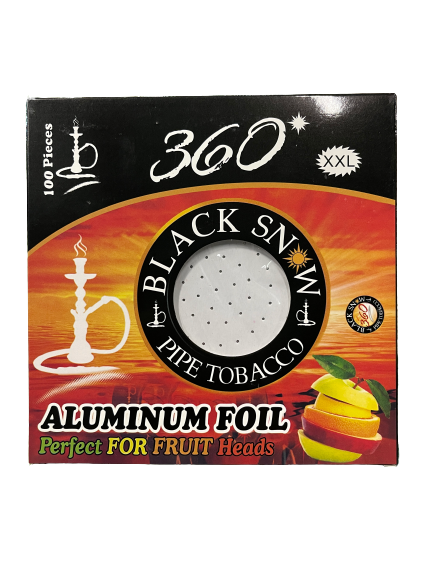 360 Pre-Poked XXLarge Hookah Foil 100pk