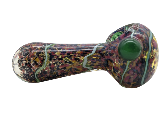 4" Frit Inside With Swirls Heavy Hand Pipe