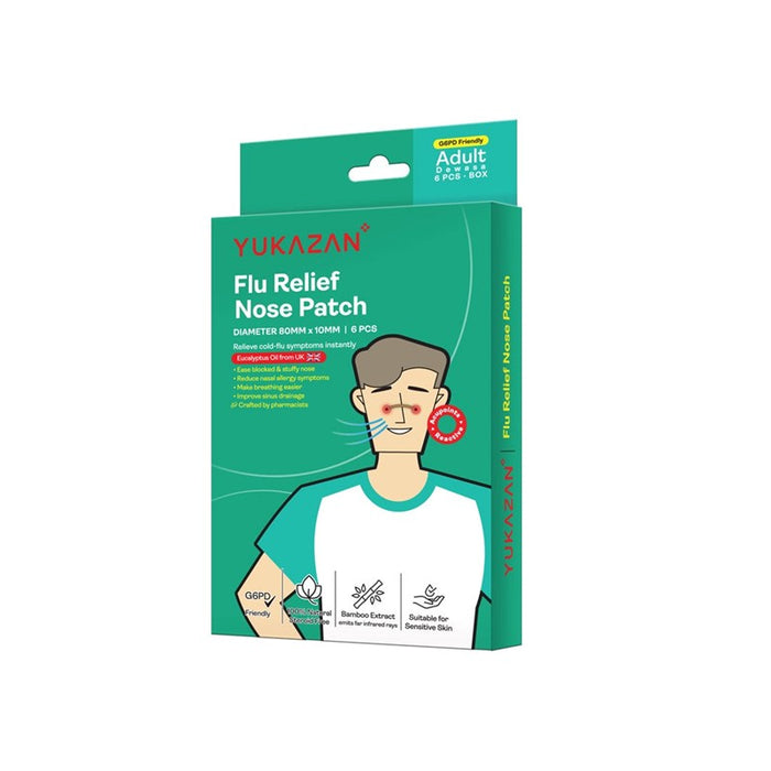 YUKAZAN Adult Flu Relief Nose Patch 6s | Isetan KL Online Store