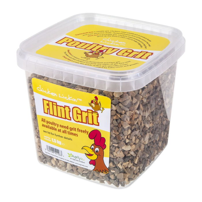 Agrivite: Chicken Lickin Flint Poultry Grit 1.5kg
