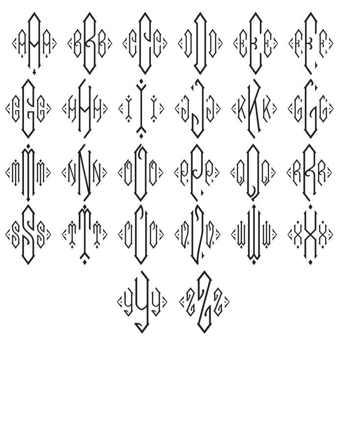 ASSCHER MONOGRAM FONT