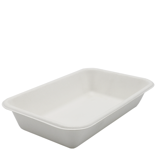 Dispo Disposable Tableware 8.5" x 5" / 500 Trays Bagasse Deep Trays