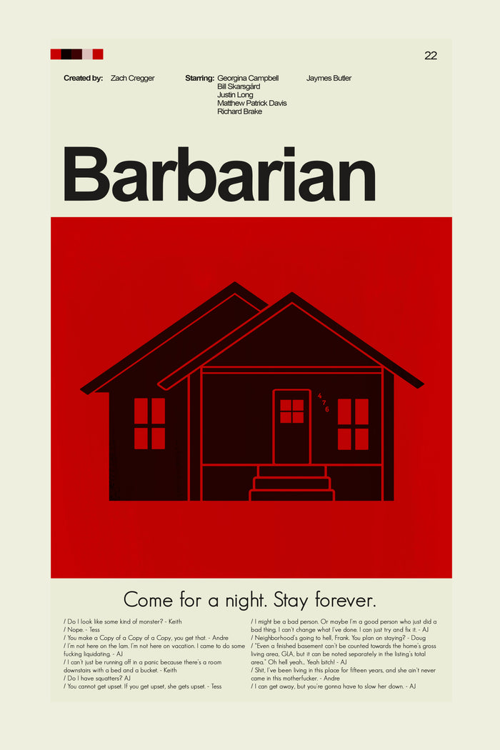 Barbarian - 476 Barbary Street | 12"x18" or 18"x24" Print Only
