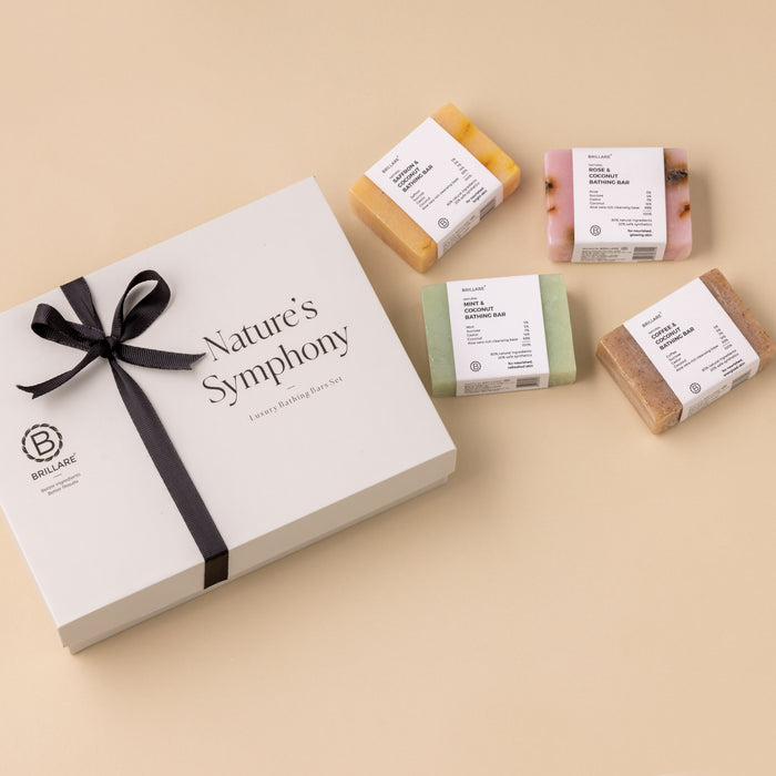 Brillare Nature’s Symphony Bathing Bar Gift Set (Pack of 4)