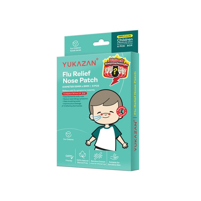 YUKAZAN Children Flu Relief Nose Patch 6s | Isetan KL Online Store