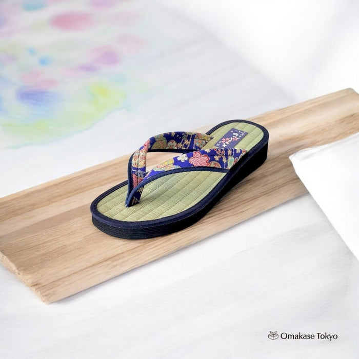 Daimyo Shokai Tatami Folding Sandals 3590 Blue