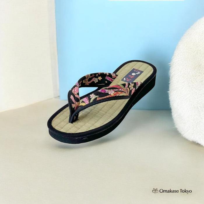Daimyo Shokai Tatami Folding Sandals 3805 Black