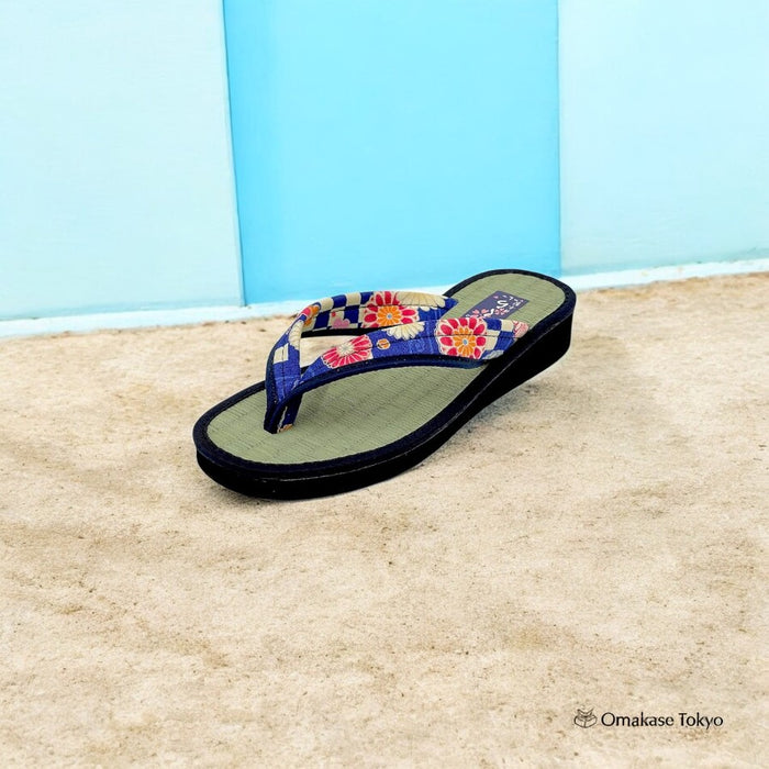 Daimyo Shokai Tatami Folding Sandals 3806 Blue M