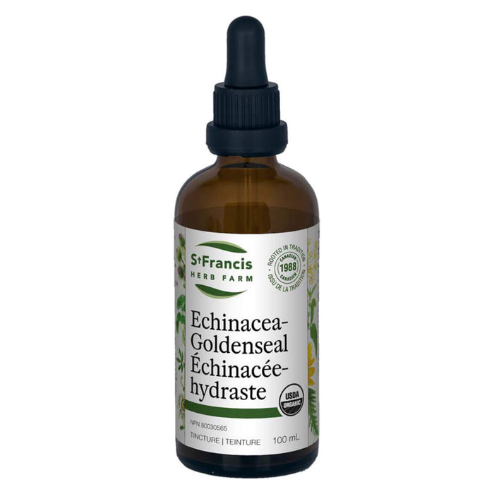 Bottle of St. Francis Herb Farm Echinacea Goldenseal 100ml