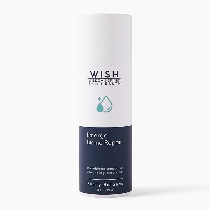 Ultra mild creamy emollient cleanser for dry, sensitive, or barrier compromised skin types.
Emerge creamy cleanser is a game-changer, providing optimal support to the skin's barrier while delivering a luxurious cleansing experience.
Emerge is specifically formulated with a biomimetic hydrating ester complex that works harmoniously with your skin. This unique blend gently dissolves and lifts away impurities, leaving the skin clean, refreshed, and hydrated.