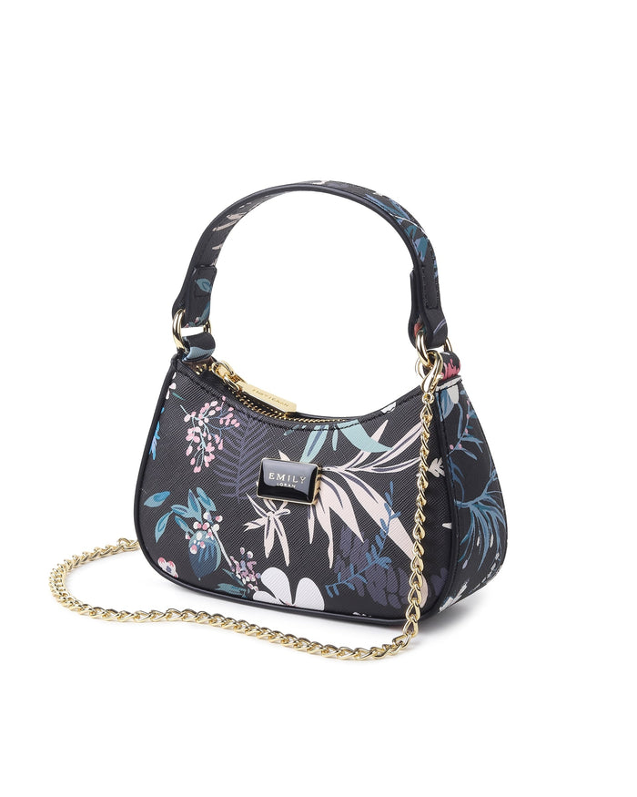 Fleur Mini Bag- Black Floral MB03
