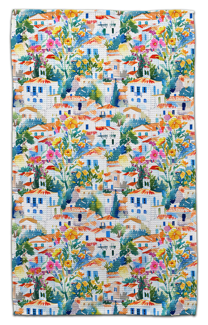 Greece Waffle Weave Towel - CJ Bella Co.