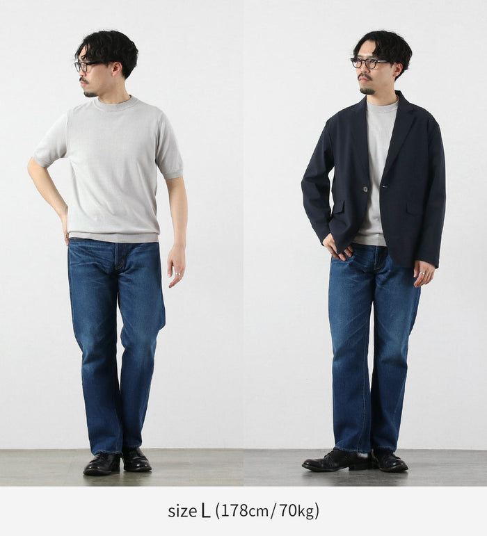 HARROWE HARROWE / 14G Ice Cotton Slight Mock Neck T-Shirt
