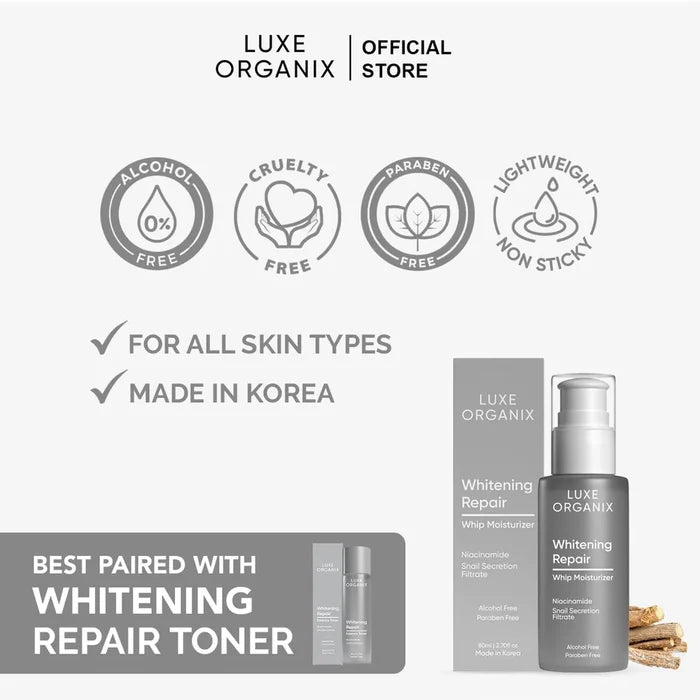 Luxe Organix Whitening Repair Whip Moisturizer 80ml