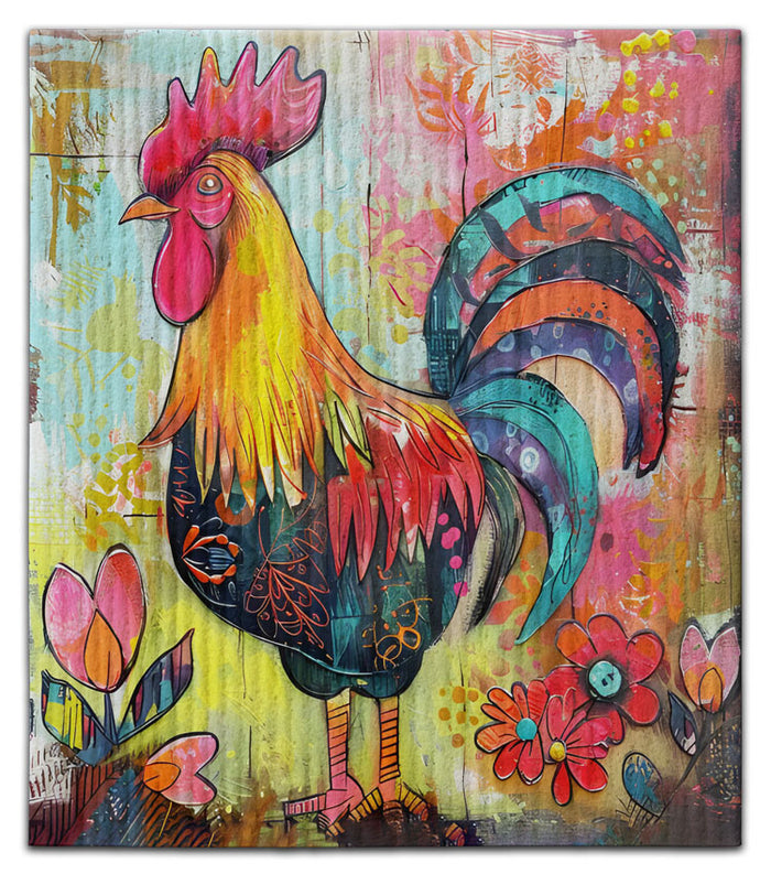Mr. Rooster Dishcloth - CJ Bella Co.