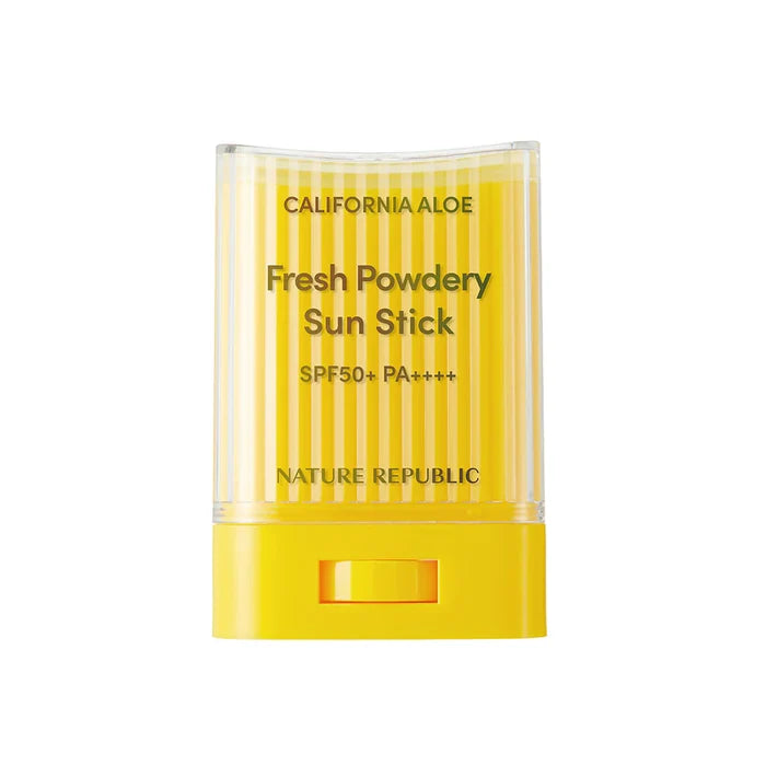 NARURE REPUBLIC California Aloe Fresh Powdery Sun Stick Spf50+Pa++++ واقي الشمس الستيك من نيجر ريببلك