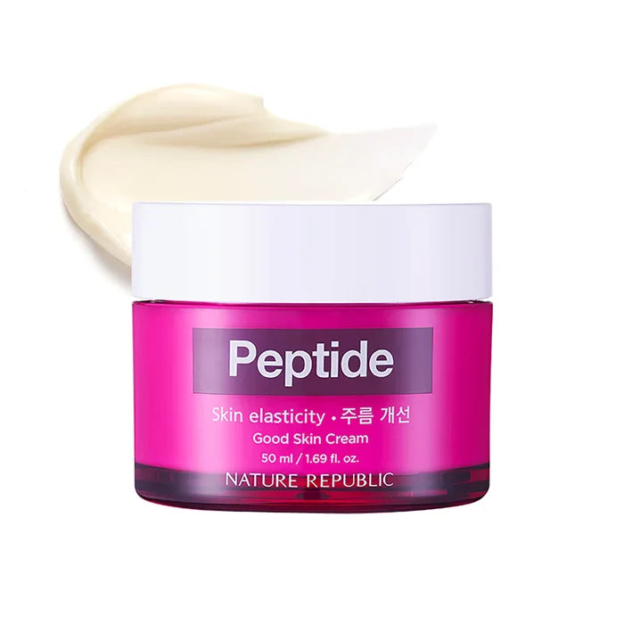 NATURE REPUBLIC Peptide Skin Elasticity Good Skin Cream كريم البشرة بالببتيدات