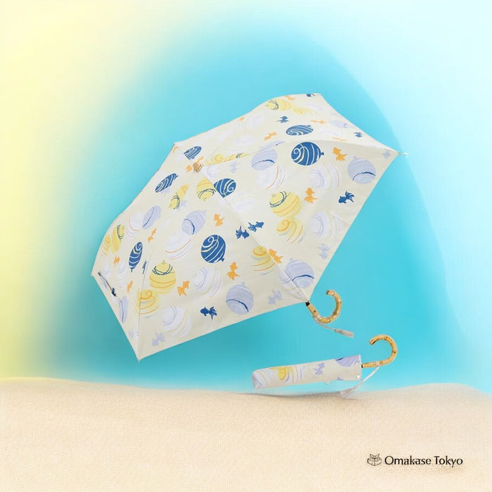 Ogawa Women’s Parasol Folding Umbrella – Water Balloon Japanese Pattern