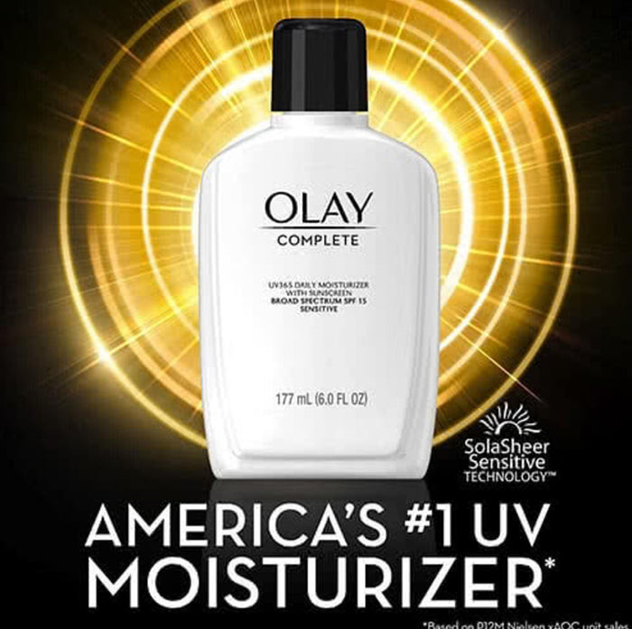 Olay Complete SENSITIVE Daily Moisturizer with SPF15 مرطب أولاي اليومي للبشرة الحساسة مع واقي شمس
