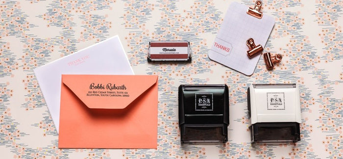 Personalized Rectangle Stamper- Lindsay Design