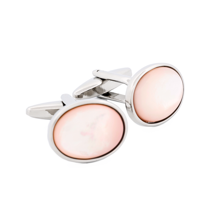 Pink Mother Of Pearl Cufflinks