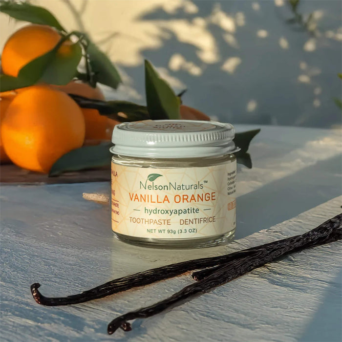 Jar of Nelson's Naturals Remineralizing Toothpaste w/ Hydroxyapatite Lifestyle