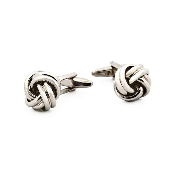 Rhodium Gun Metal Large Knots