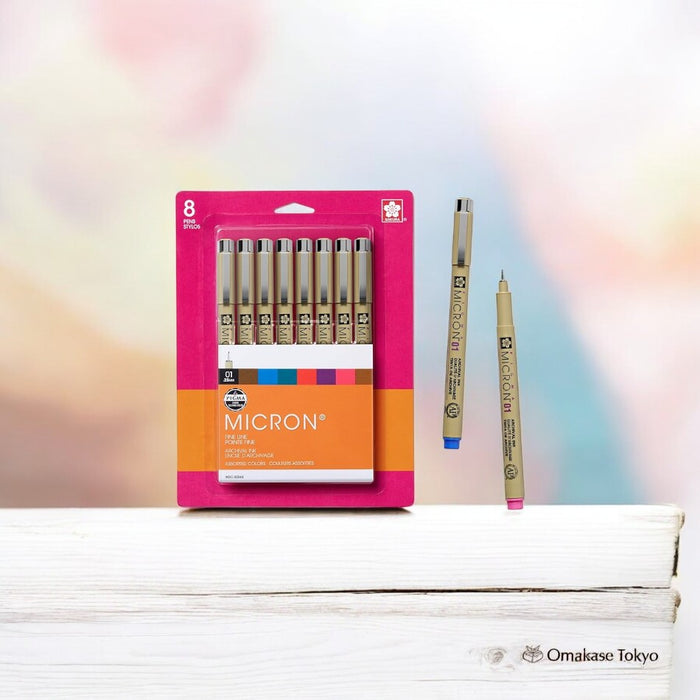 Sakura Pigma Micron Ink Pen Set – 8CT Assorted Sizes