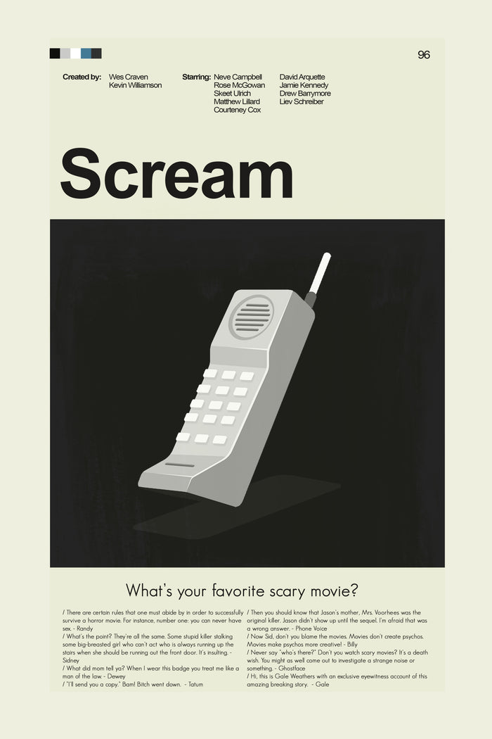 Scream - Cordless Phone | 12"x18" or 18"x24" Print only