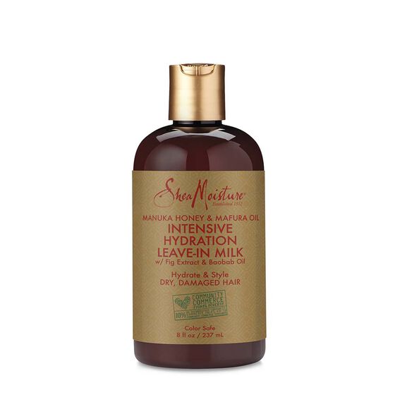 SHEA MOISTURE Manuka Honey and Mafura Oil Intensive Hydration Leave-In Milk ليف ان للشعر بالعسل