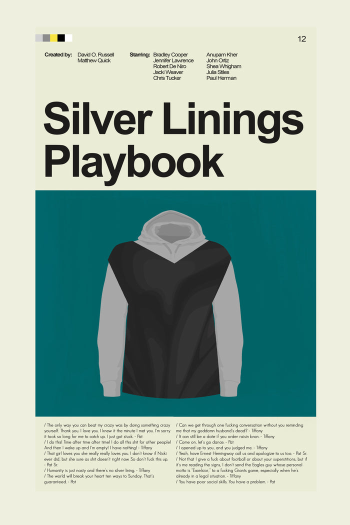 Silver Linings Playbook - Trash Bag Poncho | 12"x18" or 18"x24" Print only