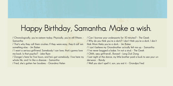 Sixteen Candles Inspired Mid-Century Modern Print | 12"x18" or 18"x24" Print only