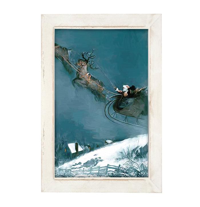 Skyward Santa - Framed art