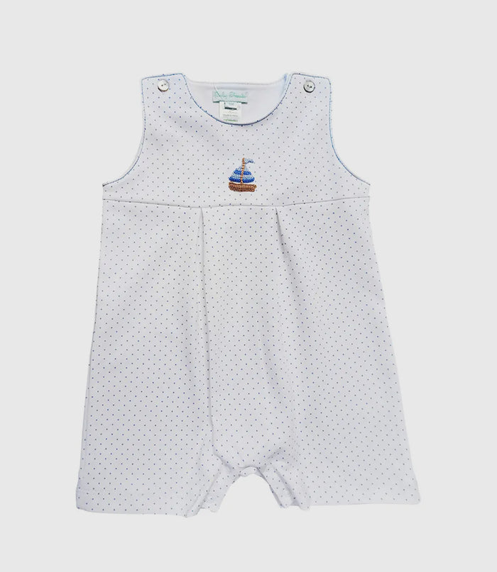 Smocked Pima Cotton Romper