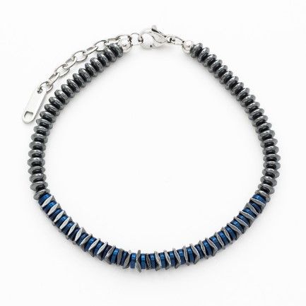 Stainless Steel Hematite Bracelet