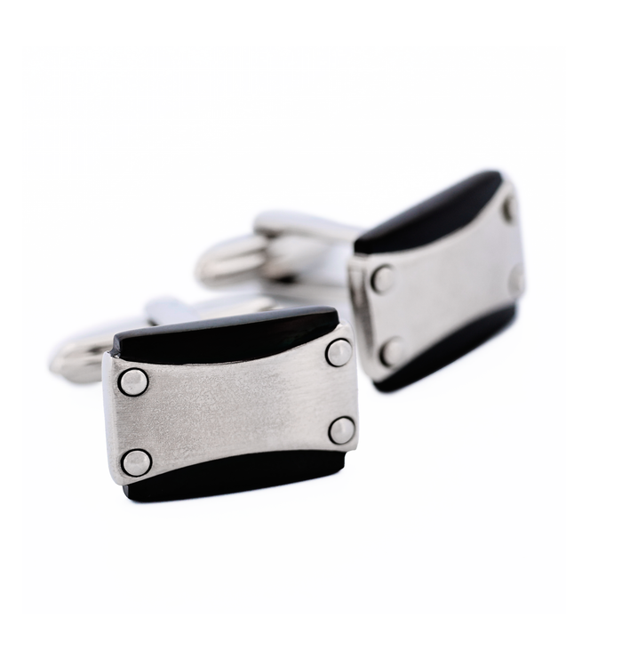 Stainless Steel Ion Plated Gun Cufflinks