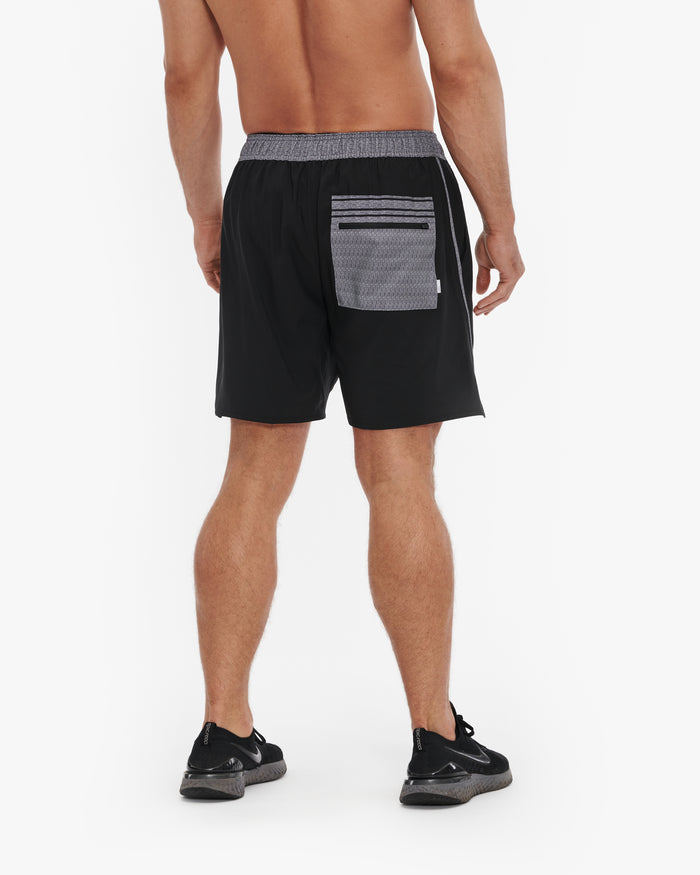 VUORI TRAIL SHORT 6.5" - LINED - BLACK