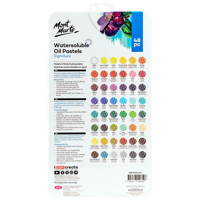 Watersoluble Oil Pastels in Tin Box Signature 48pc Set
