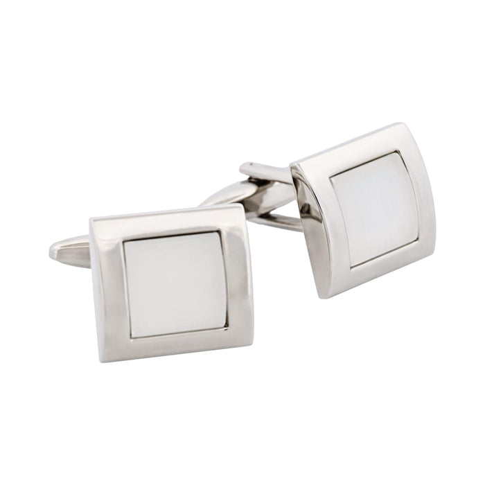 White cat's eye Cufflinks