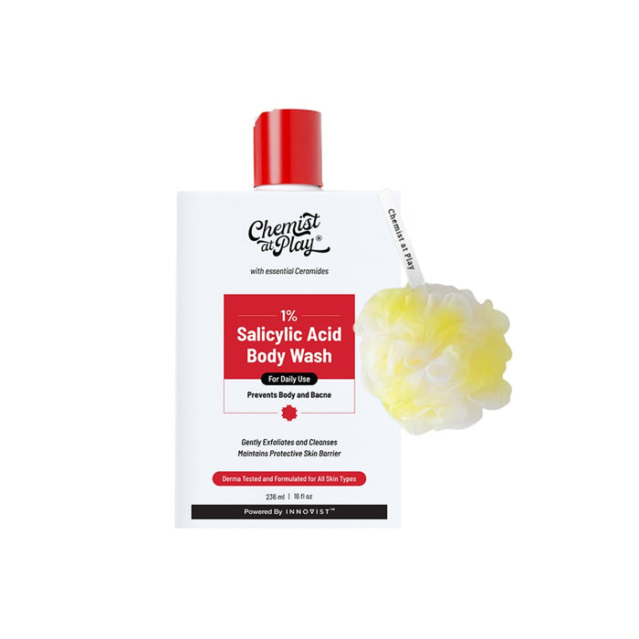 1% Salicylic Acid Body Wash with Lactic Acid | for Acne Control - 236 ml | Pack of 2
