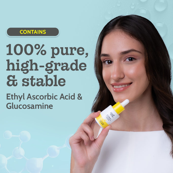 10% Vitamin C Serum with 2% Glucosamine for Glowing Skin - 10 ml | Pack of 2