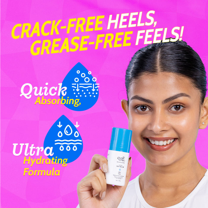 20% Urea Foot Roll-On for Cracked Heels & Diabetic Foot - 50 gm | Pack of 3