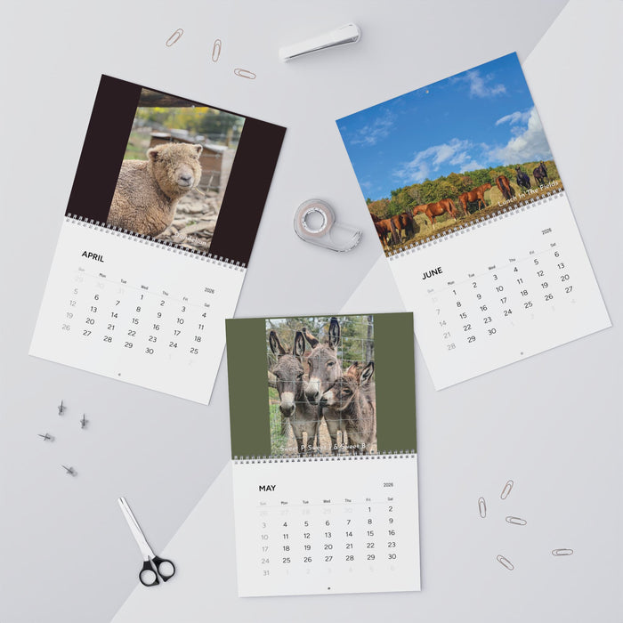 2026 P'Nut's Freedom Farm Wall Calendar