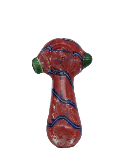 4" Frit Inside With Swirls Heavy Hand Pipe