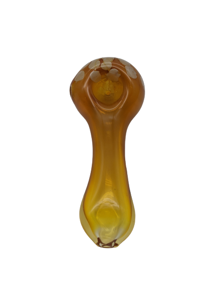 4.5" Full Fumed Dotted Head Hand Pipe