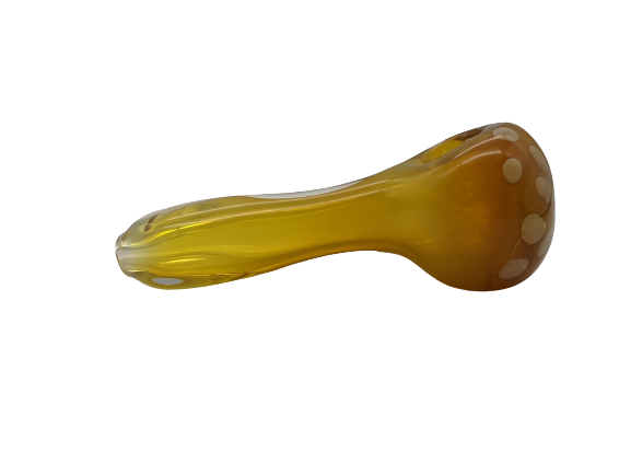 4.5" Full Fumed Dotted Head Hand Pipe