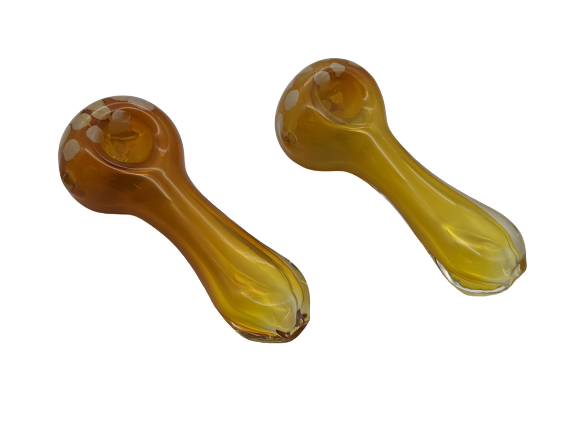 4.5" Full Fumed Dotted Head Hand Pipe