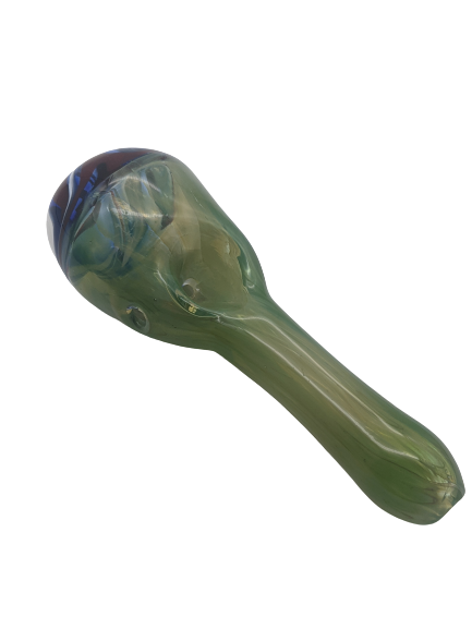 5" Color Tube Maraca Design Wig Wag Head Hand Pipe